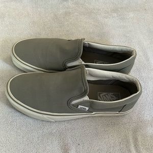 Vans slip-on shoe size women 8.5, gray